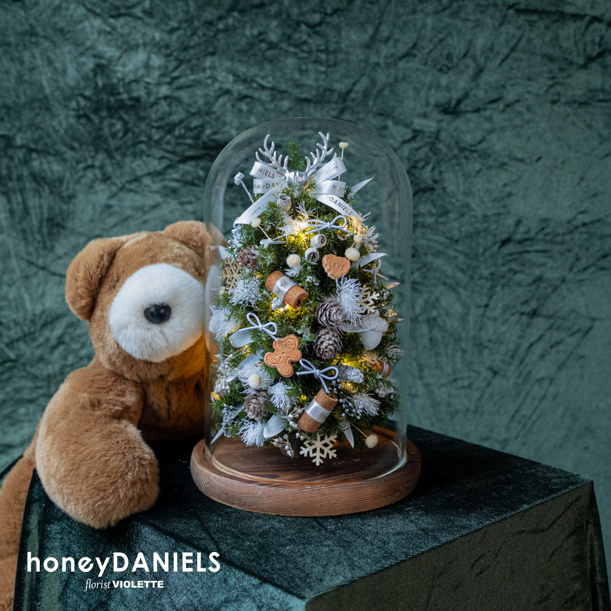 晶霜白・恆星鍾罩聖誕樹【 11/20依序出貨 】