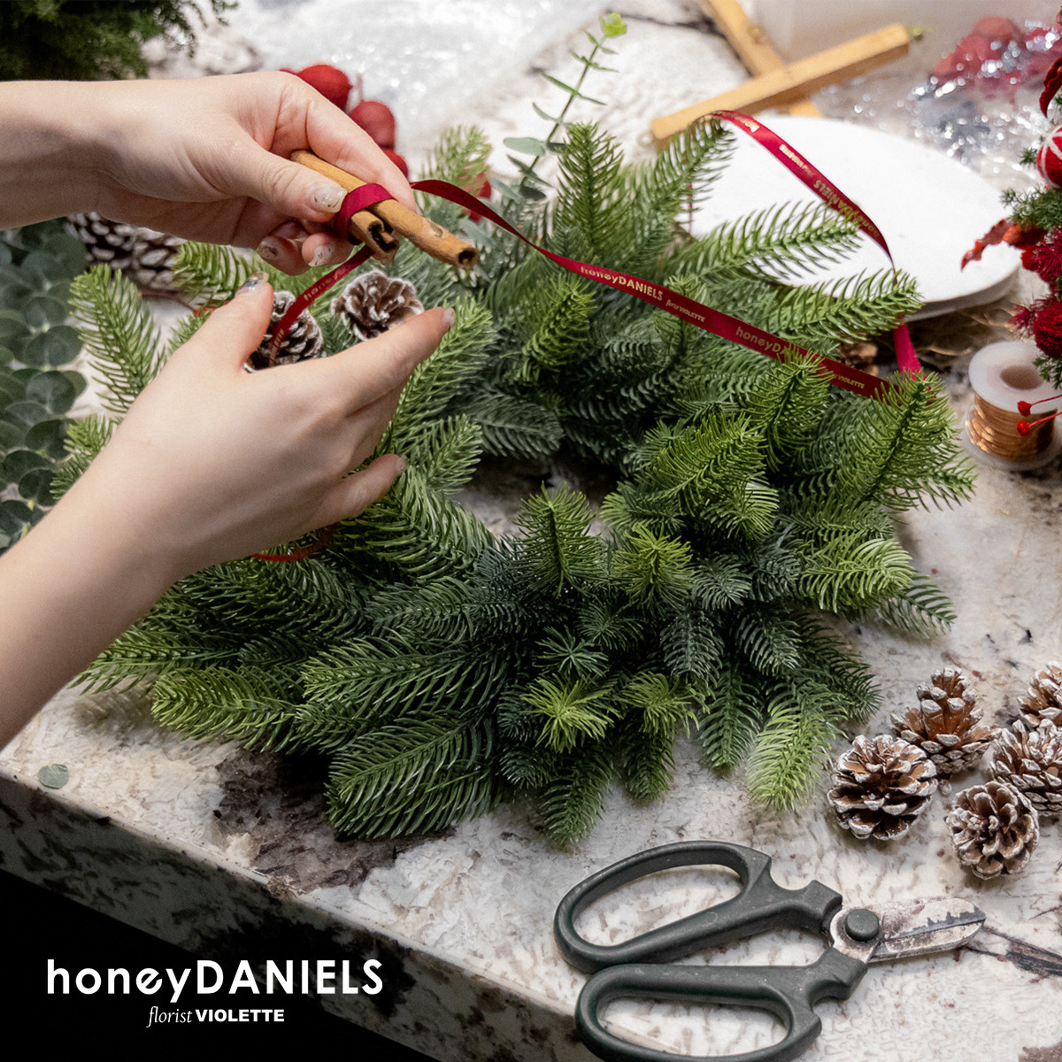 獨家聖誕玻璃球 DIY花圈【 11/25依序出貨 】